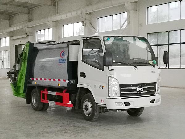 程力威牌CLW5041ZYSK6型壓縮式垃圾車